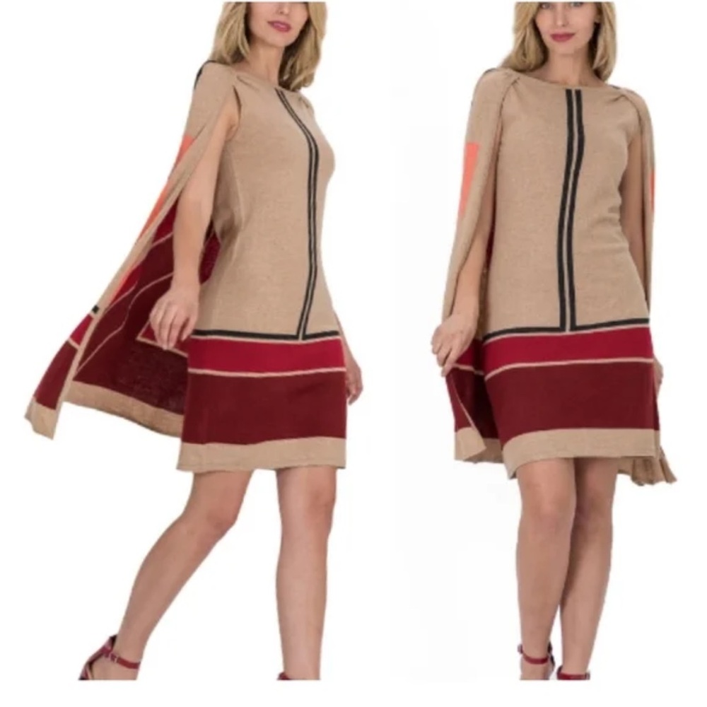 VERTIGO PARIS CAPE Dress Cotton Alpaca Angora blend